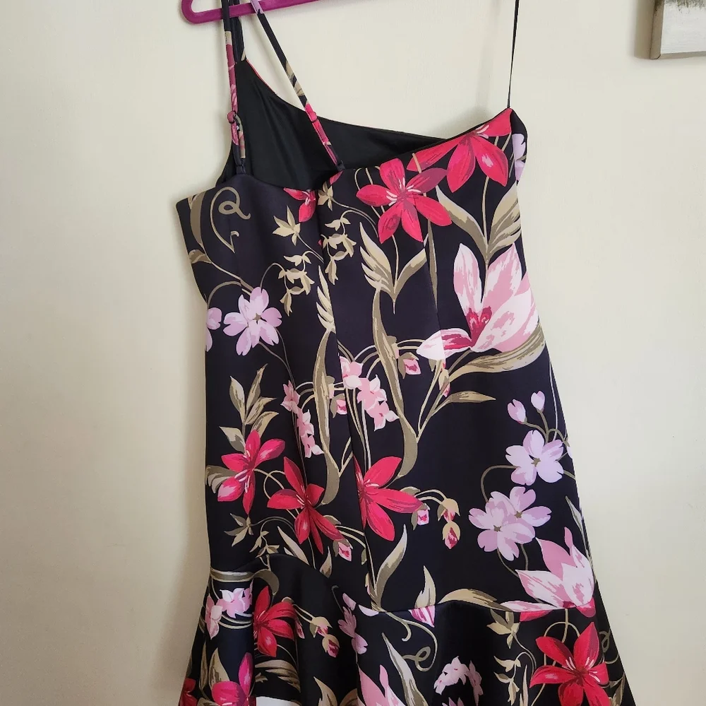 Venus one shoulder tropical dress 1X